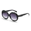 New In Vintage Style Oval Shaped Metal Sunglasses for For Women Premium Stylish Female Sunlight Eyeglasses Punk For Men and Women Stylish UV400