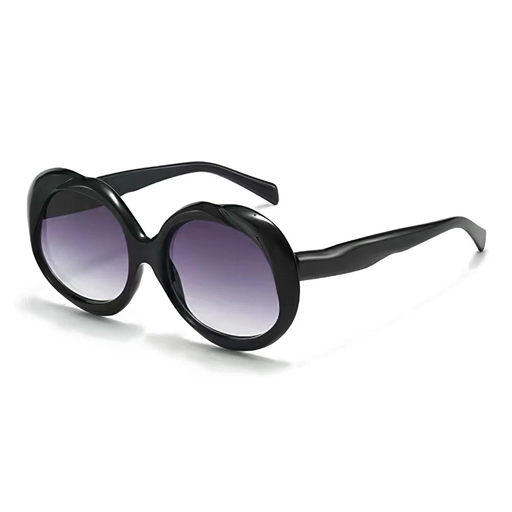 New In Vintage Style Oval Shaped Metal Sunglasses for For Women Premium Stylish Female Sunlight Eyeglasses Punk For Men and Women Stylish UV400