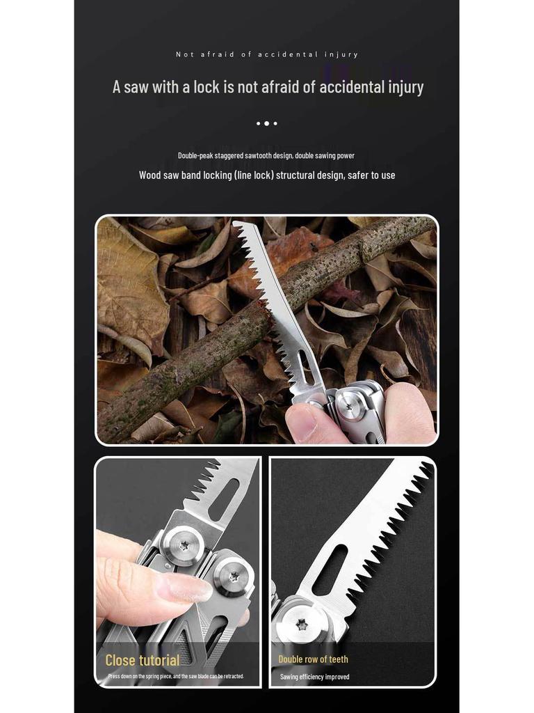 Outdoor Portable Multifunctional Folding Knife and Pliers Camping Tool