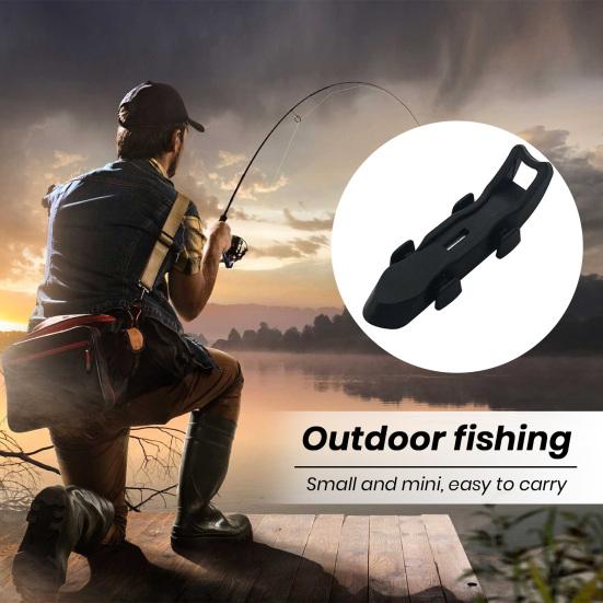 Magnetic Fishing Rod Hook Holder with Rubber Rings Easy Installation Reusable Non-slip Fishing Lure Bait Keeper Fishing Tackle