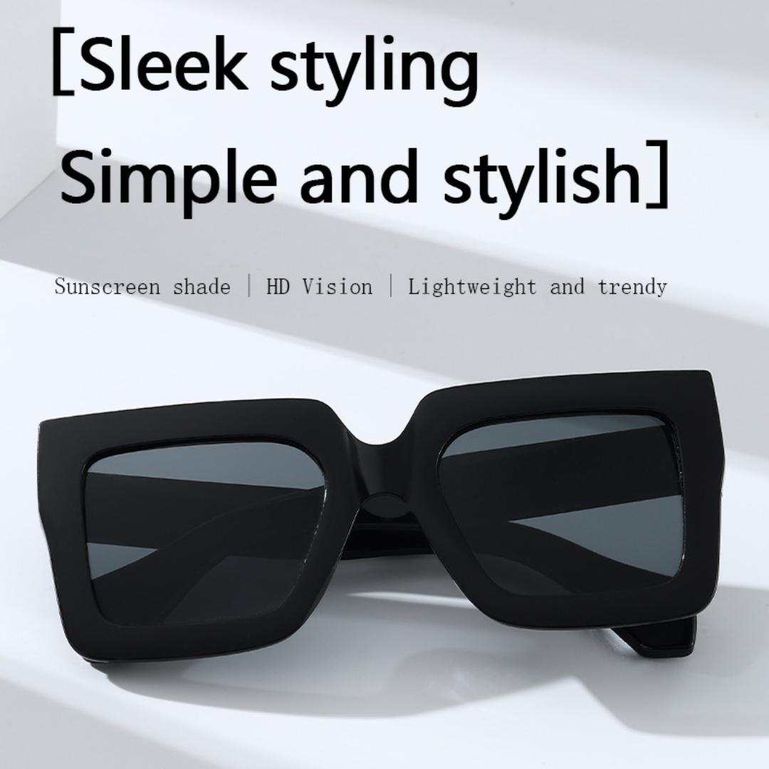 Attractive Glasses Men's Black White Specs Uv400 Frames Shades Gradient Eyewear For Outdoor Unisex Casual