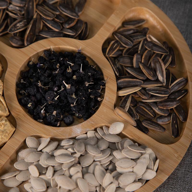 Wutuo Japanese Style Divided Bamboo Snack Tray