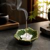 Keramik Räuchergefäß Blumenmuster Räucherschale Lotus Aromatherapie Ständer Büro