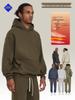 2025 Men's Fleece-Lined Oversized Hoodie - Solid Color, Thick, Winter/Autumn Streetwear Jacket