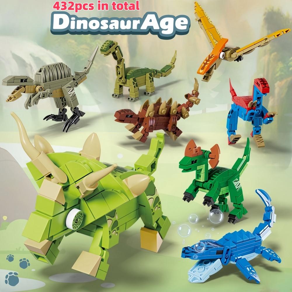 Tyrannosaurus Rex or Velocira Dinosaur Models Micro Mini Construction Blocks designed for Adult Puzzle Playthings Ideal Gifts Desktop Decoration