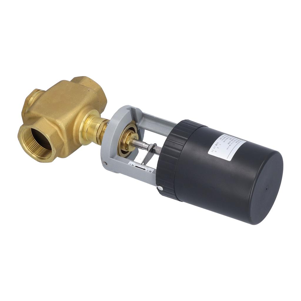 Electric Motorized Valve Regulating Control Brass BSP 2 Way AC 220V for Industry