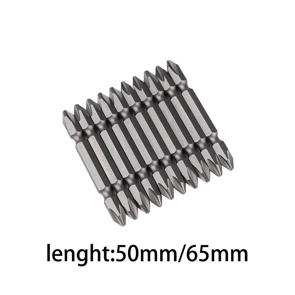 10pcs Ultra-hard Magnetic Phillips Head Screwdriver Electric Drill Tungsten Carbide Bit Set