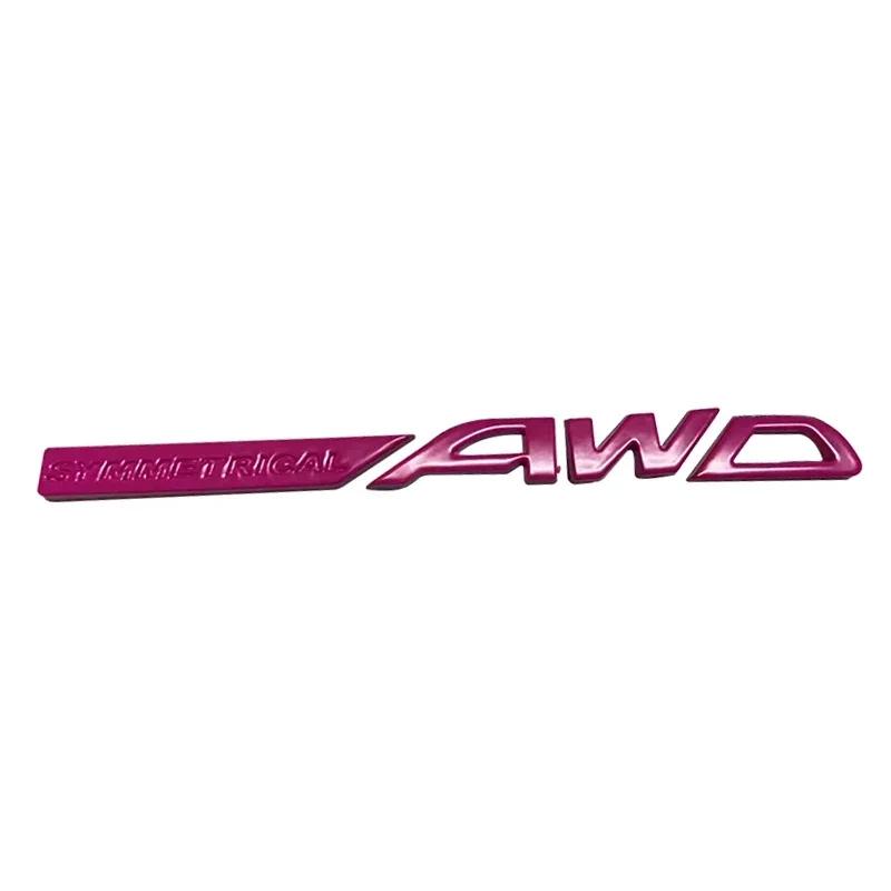 Metal Car Rear Trunk Emblem Stickers Side Badge Decal for Subaru SYMMETRICAL AWD Logo WRX Forester XV Outback Impreza Legacy Z7