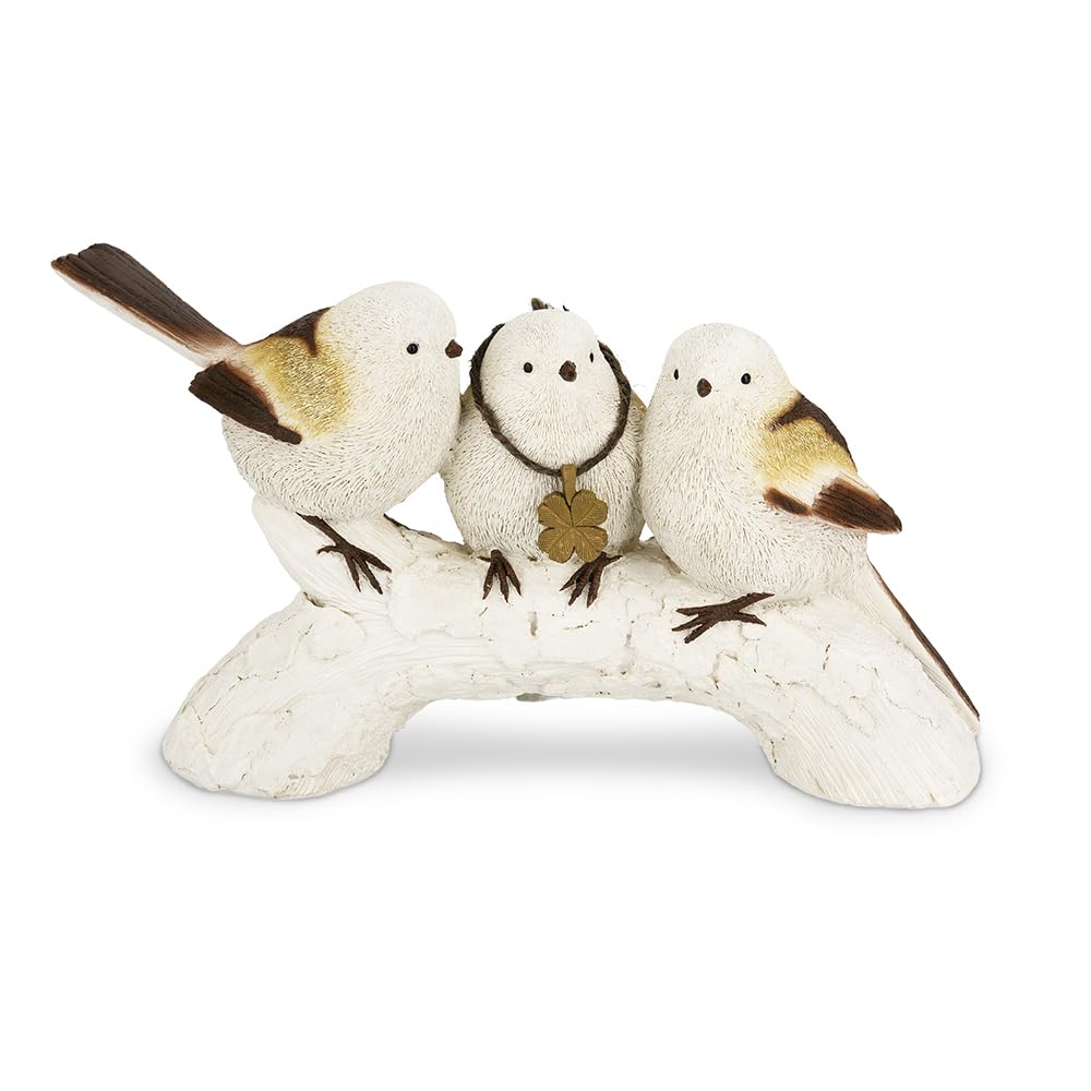 

Long-tailed Tit (Shimaenaga) Bird Garden Ornament, Figurine, Decorative Item, Interior Decoration, Set of 3