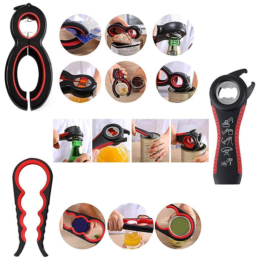 Multi-Use Jar Opener with Non-Slip Handle Labor-saving Bottle Opening Tool for Home Kitchen