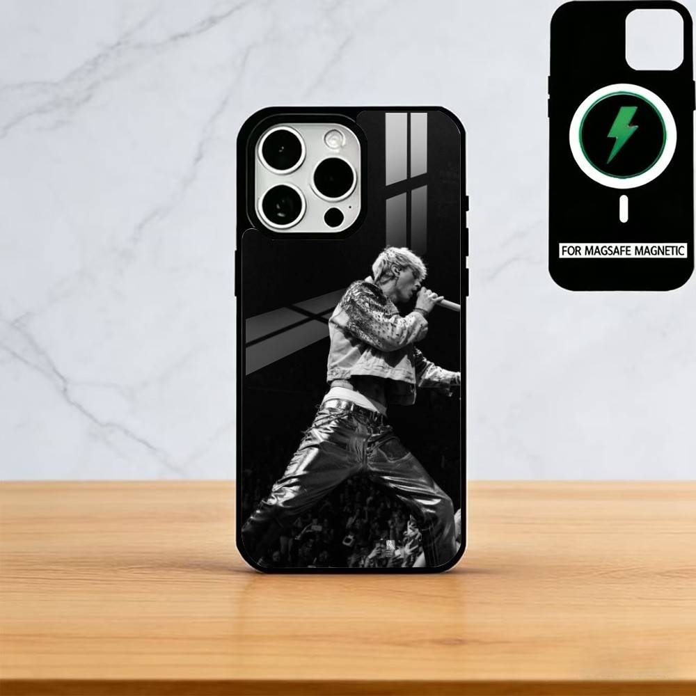 

MGK Machine Gun K-Kelly Phone Case For iPhone17,16,15,14,13,12,11 Plus,Pro Magnetic with Magsafe Wireless Charging iPhone17ProMax