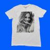 Mariah Carey Shirt Womens Large White Tour Concert Merch Band Tee Made In USA