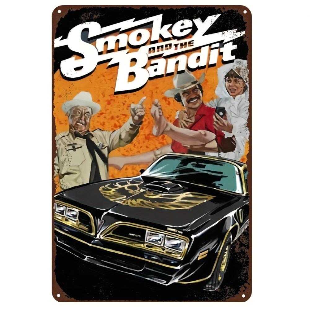 

Smoked with Bandit Vintage Metal Tin Sign - 12X8 Inch Vintage Wall Art, Suitable for Home And Bar, Weather Resistant 20x30cm（7.8x11.8inch）