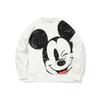 X Disney Co-Branded Loose Pullover Sweatshirt Women Tops Milk-White AWDQC28-1