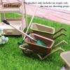 1Pc 1:12 Dollhouse Miniature Cart Trolley Mini Plastic Trailer Farm Tool Model Garden Furniture Decor Toy Kids Gift