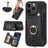 Anti-theft Wallet Finger Ring Holder Magnetic Flip Leather Case For iPhone 15 14Plus 13 12 11Pro XSMax /Samsung S23 S22 S21 S20 Ultra Plus A14 A54 A53