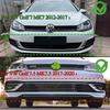 Car Front Bumper Lip Spoiler Car Bumper Fog Lamp Grille Cover Trim Body Kit For VW Golf 7 7.5 MK7 MK7.5 2012-2020 ABS Tuning