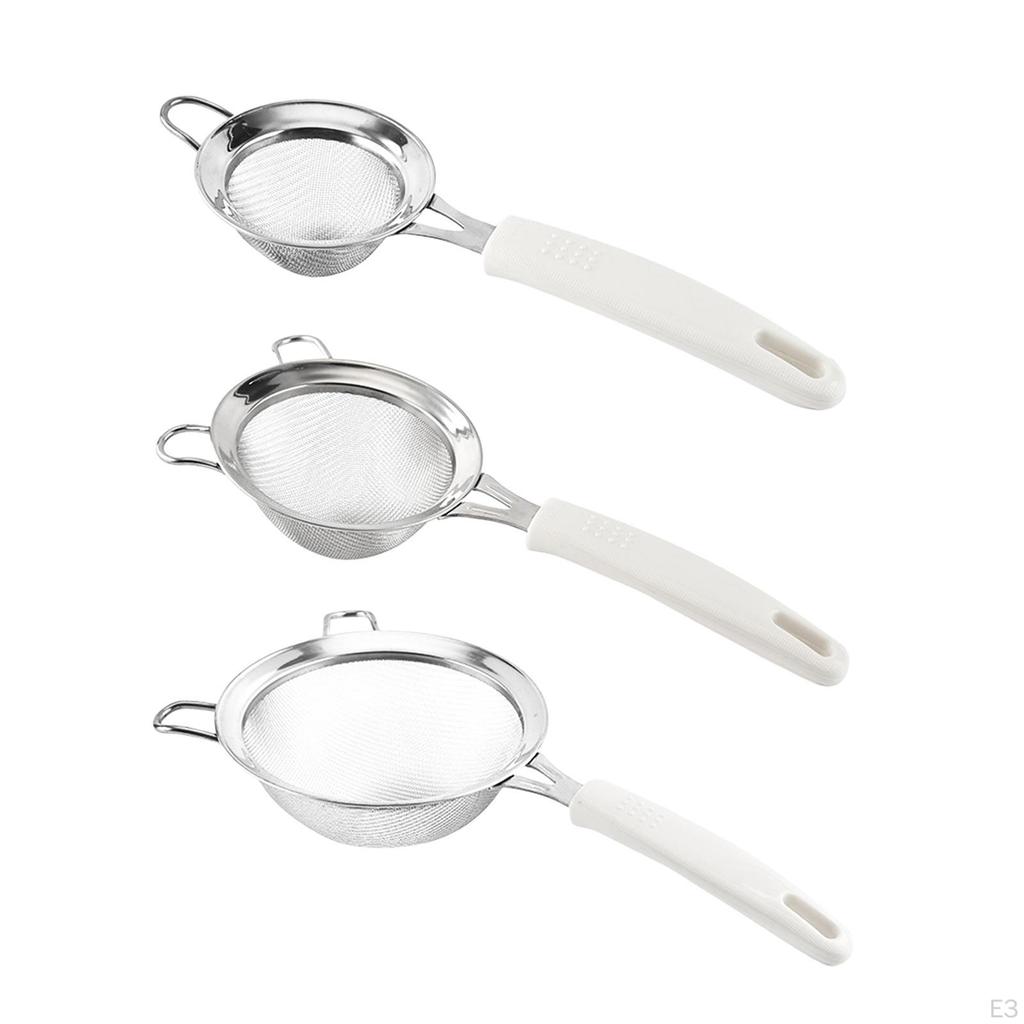 Stainless Steel Fine Mesh Strainer Flour Sieve Strainer, Soy Milk Colander for