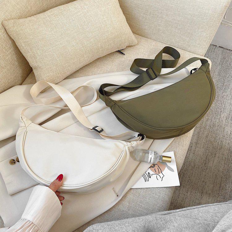 2024 Summer Trendy Nylon Korean Dumpling Messenger Bag - Casual & Stylish Shoulder Accessory