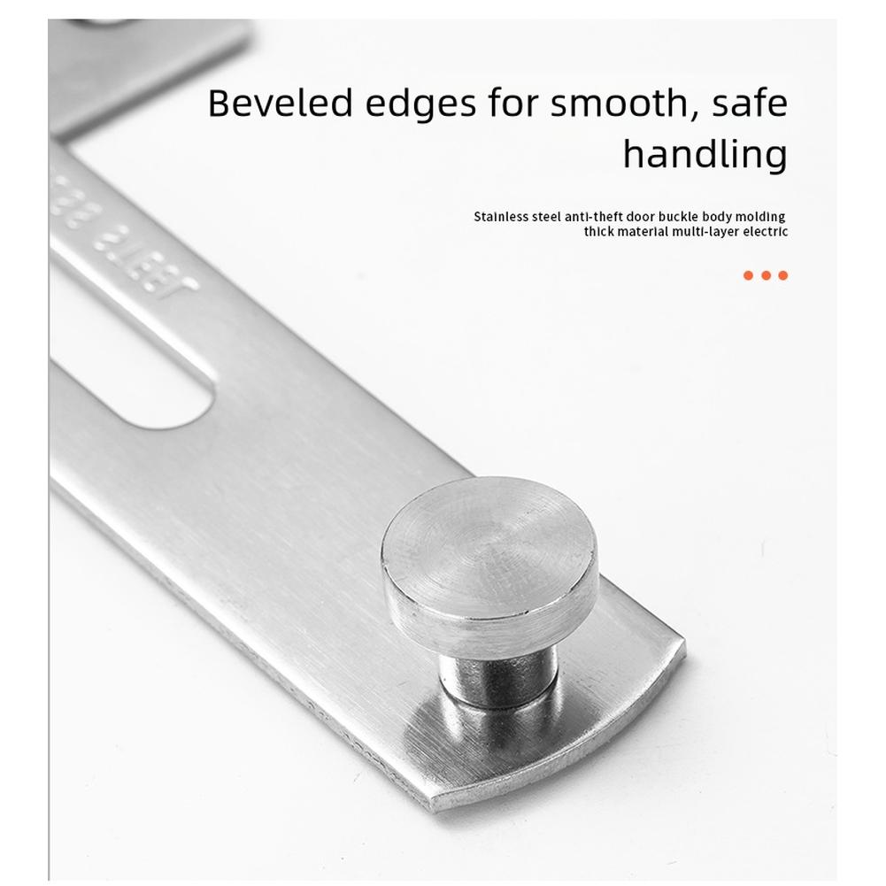 

1PCS Door Lock Guard Latch Bolt 90-Degree Latch Stainless Steel Door LatchWine Cabinet Closet Right Angle Lock Hardware Tool A