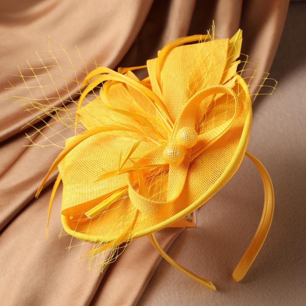 Cappelli da Festa del Tè 3D Grande Fiore Rosa Fascinator Eleganti Fascinator Floreali Cappello Grande Fiore