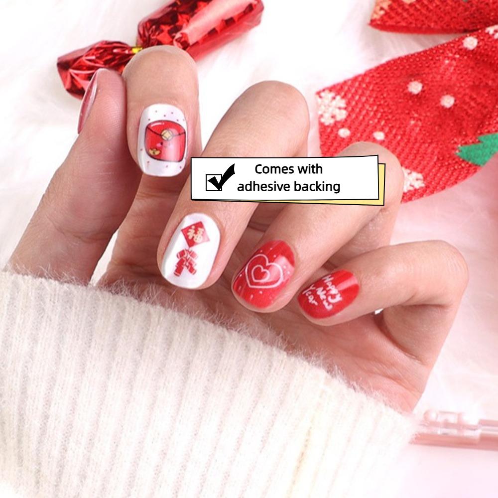 Bowknot Fireworks Kids Cartoon Fake Nails Gilded Cat Eyes Kids Fake Nail Extension  Student