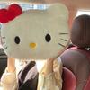 Cute Cat Head Plush Pillow Sofa Bed Head Cushion Car Cushion Pillow