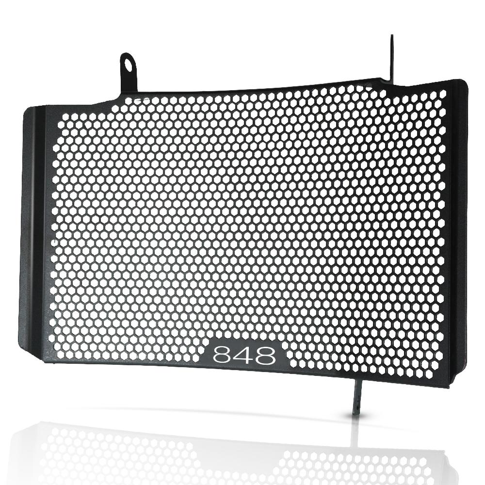 For DUCATI 848 1098 1198 Streetfighter 848 1098 Motorcycle Aluminum Radiator Guard Oil Cover Protector Grille Protection
