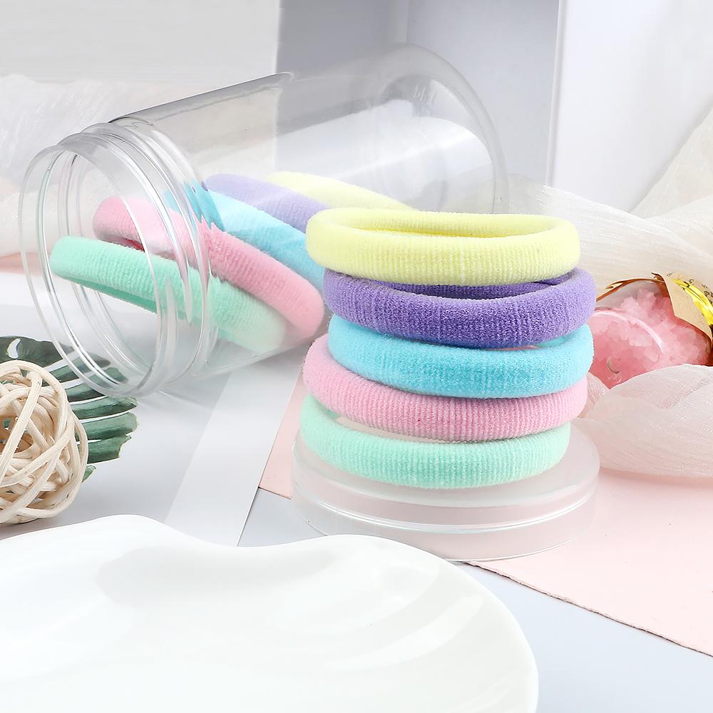 10pcs/set Candy Colors Rubber Band Elastic Thick Hair Bands Ties for Women Girls Gifts Headwear Ponytail Holder Hair Accessories