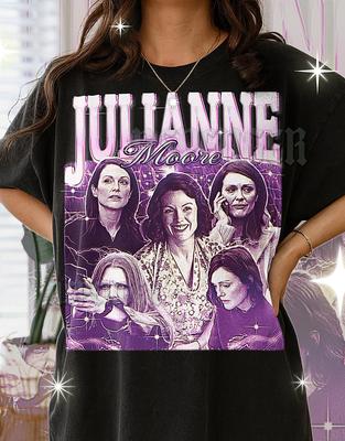 Julianne Moore Shirt, 90s Vintage Retro Bootleg Julianne Moore T-Shirt, Acting Legend Graphic Tee, Hollywood Icon Fan Shirt