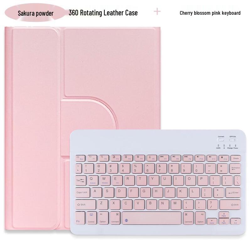 OLOEY Rotating Tablet Case with Bluetooth Keyboard for iPad 10.2/10.5