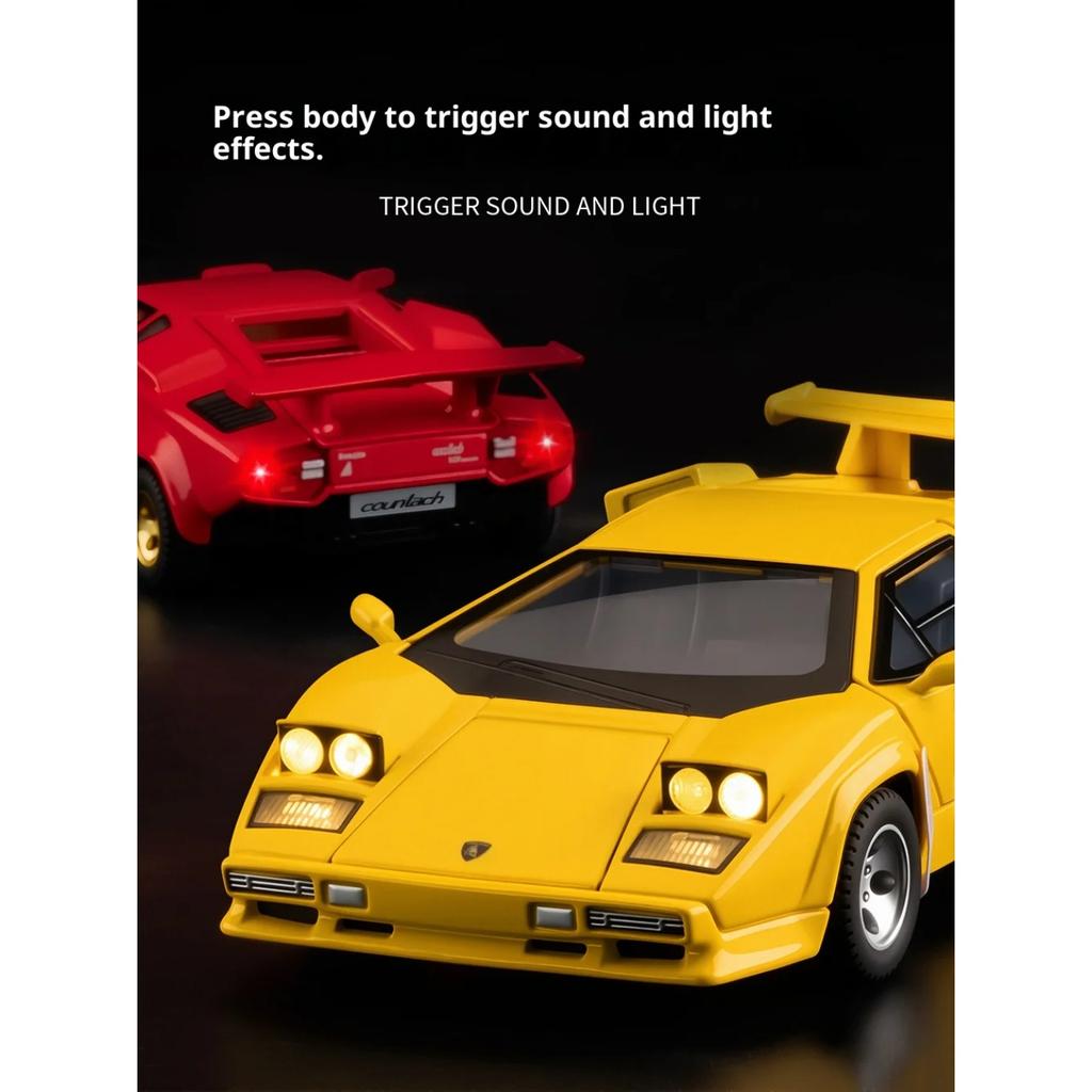 1/32 Legierung Simulation Rambo Countach LP500S Metall Druckguss Sportwagen Modellauto Spielzeugauto Junge Geburtstagsgeschenk