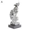 Resin Silence Is Fashion Gold Sculpture Party Home Statuette Figurine Craft Decoration Office Home