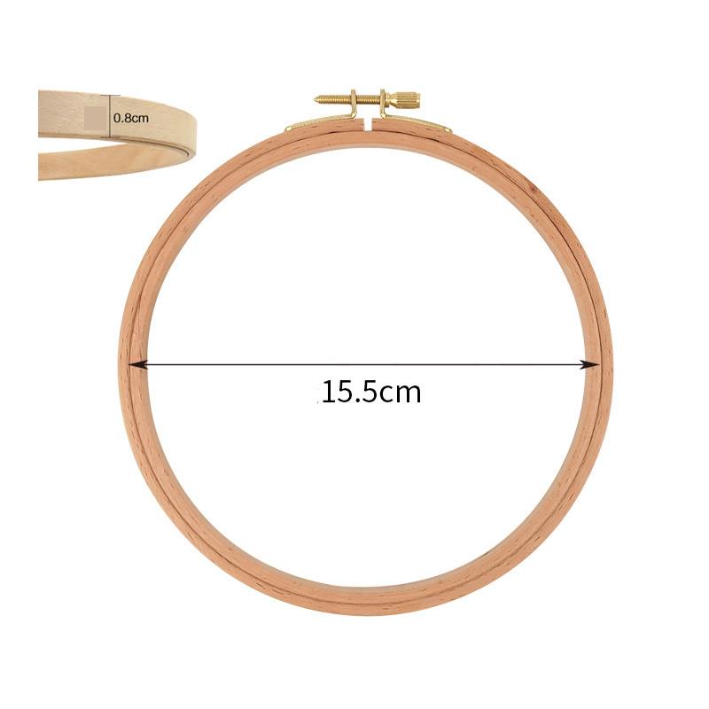 

Швейный инструмент Круглые буковые деревянные пяльцы для вышивки Рамка для вышивальных колец для вышивки крестом Игла для рукоделия