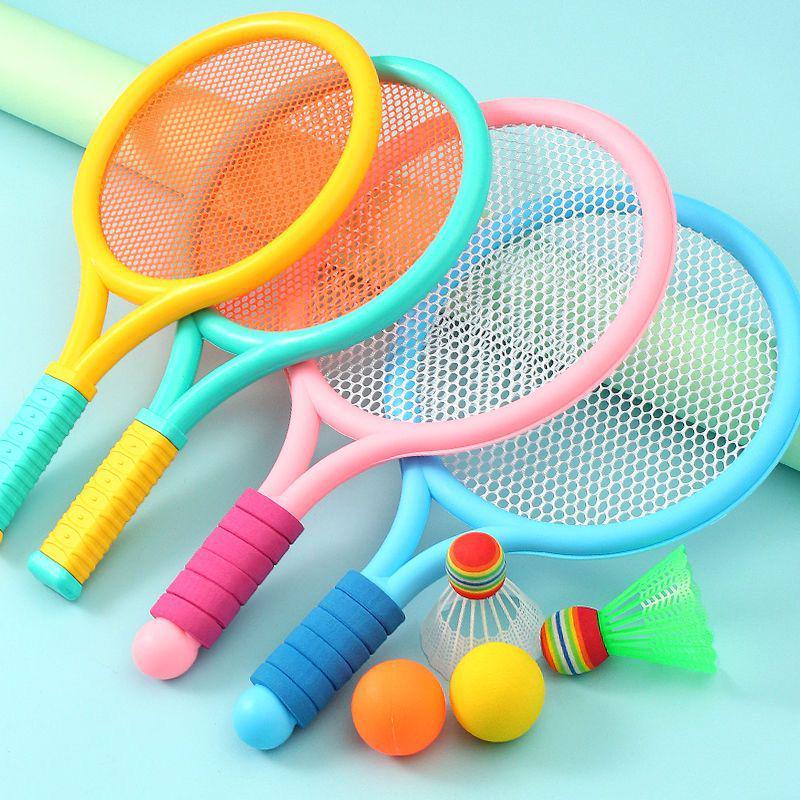 Kleuter Badminton Racket Set voor Kinderen - Ouder-Kind Sport Speelgoed Cadeau voor Jongens en Meisjes