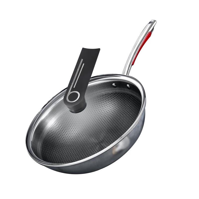 Kambach 32cm 304 Stainless Steel Honeycomb Non-stick Wok