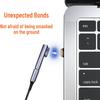 Magnetyczny Adapter USB4 Typu C, 140W, Wideo 8K@60Hz, Pełna Funkcjonalność 40Gbps, Szybkie Ładowanie PD, Kątowy Design.