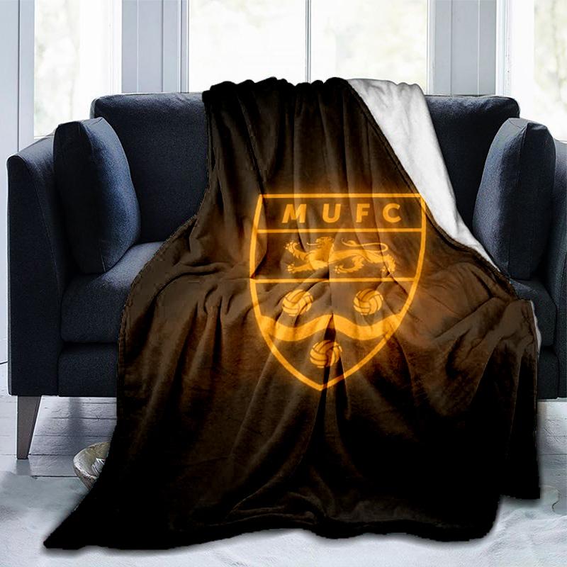 Football Crest Printed Throws Blanket Soft Flannel Blankets for Couch Bed Gifts for Men Women Picnic blanket Christmas gifts
