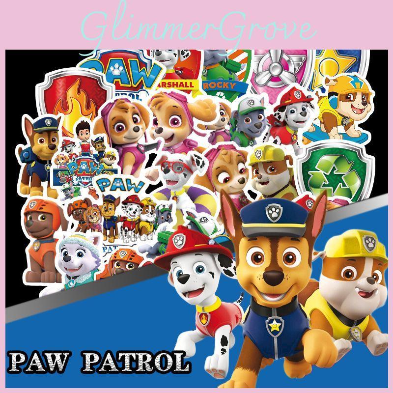 Vibrant Paw Patrol Sticker Pack Set Of 50/100 For Diy Waterproof Suitcase Fun