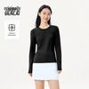 Benlai Women's Antibacterial Slim Fit Crew Neck Long Sleeve T-Shirt
