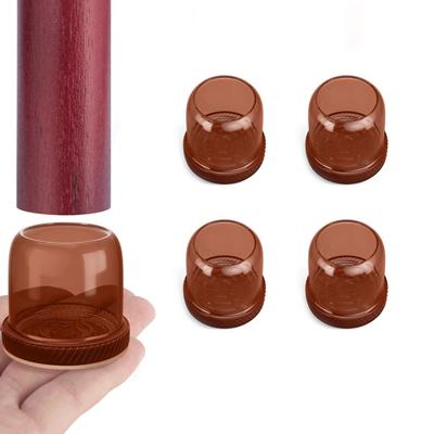 4/16Pcs Chair Leg Cover Anti-Slip Scratch-resistant Design Silicone Table Leg Floor Protectors for Furniture