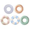 Ciambella da Nuoto a Strisce Vintage PVC Ispessito Gonfiabile Antistrappo Uomo Donna Anello Galleggiante Tubo Galleggiante per Piscina Festa in Spiaggia