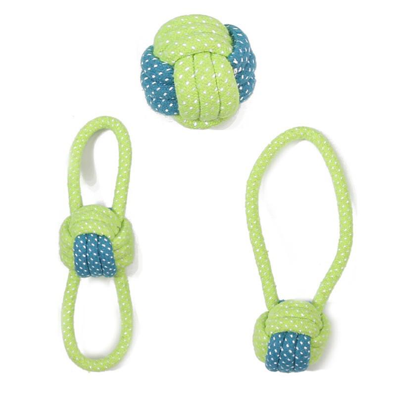 Durable Cotton Rope Woven Teething Toy for Medium to Large Dogs