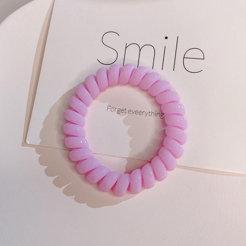 Milkshake Color, Phone Line, Green Hair Band, Color Headband, Simple Hair Tie, Rubber Band Basic Hair Accessories, Women