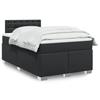VidaXL Slatted Bed Base Mattress Black 120x200 Cm Faux Leather, Bed, Platform Bed, Panel Bed, Bedroom Furniture 3286116