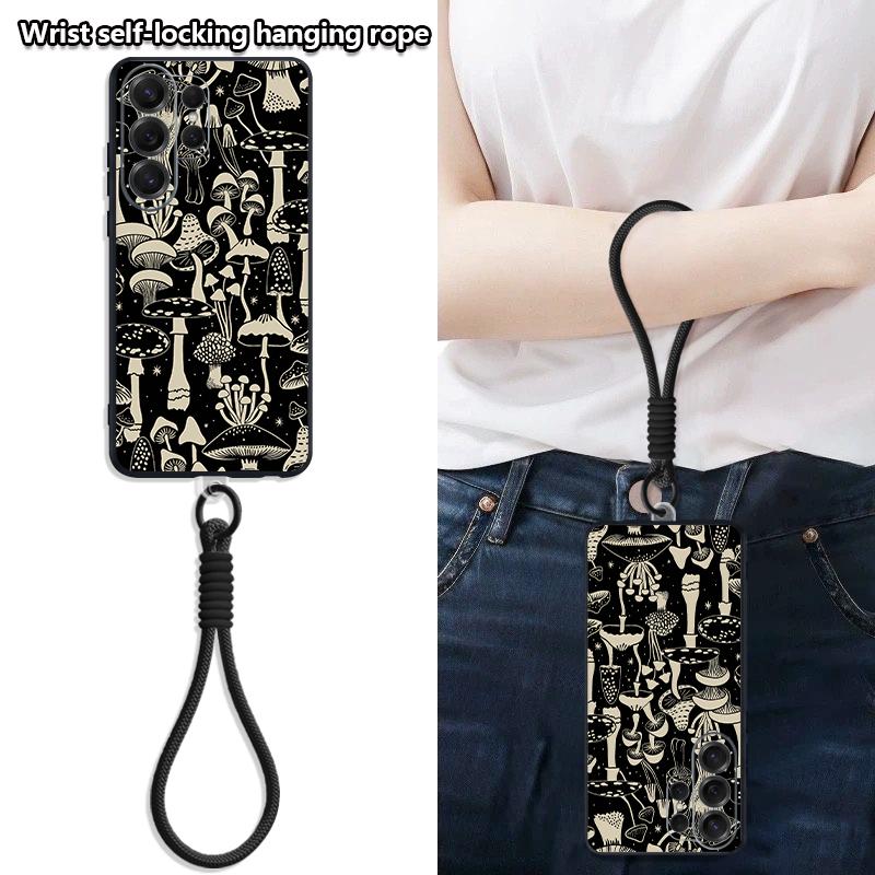 Floral Pattern Case For Samsung S26 S25 Ultra S24 S23 FE S22 A15 A16 A17 A35 A36 A37 A54 A55 A56 A57 5G Hybrid Magnetic Matte Cover