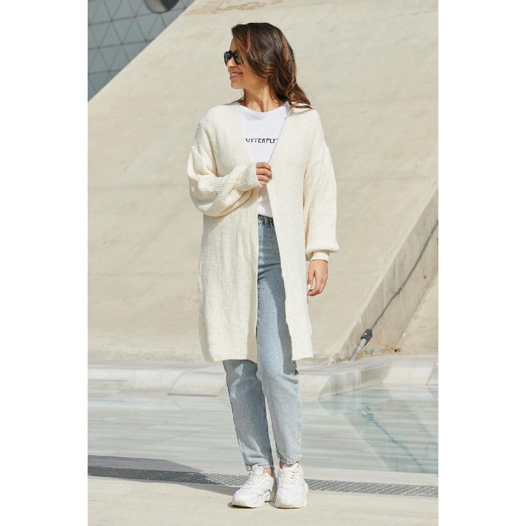 Women's Adjustable Patterned Side Tie Knitwear Sweater