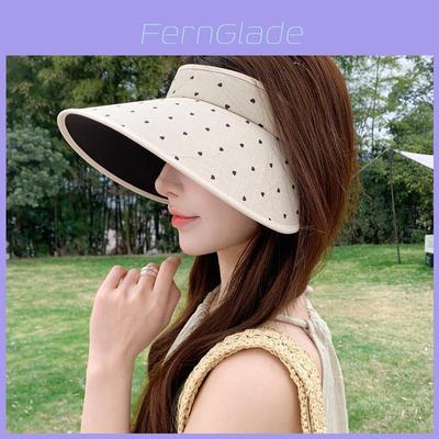 Polyester Sun Hat For Women With Wide Brim Uv Protection Summer Fashion Accessory