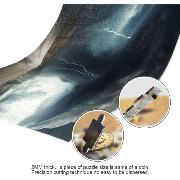 500 Pieces Lightning Tornado Puzzles Parent Child Interactive Jigsaw Puzzles Stress Relief Jigsaw Puzzles Birthday Gifts