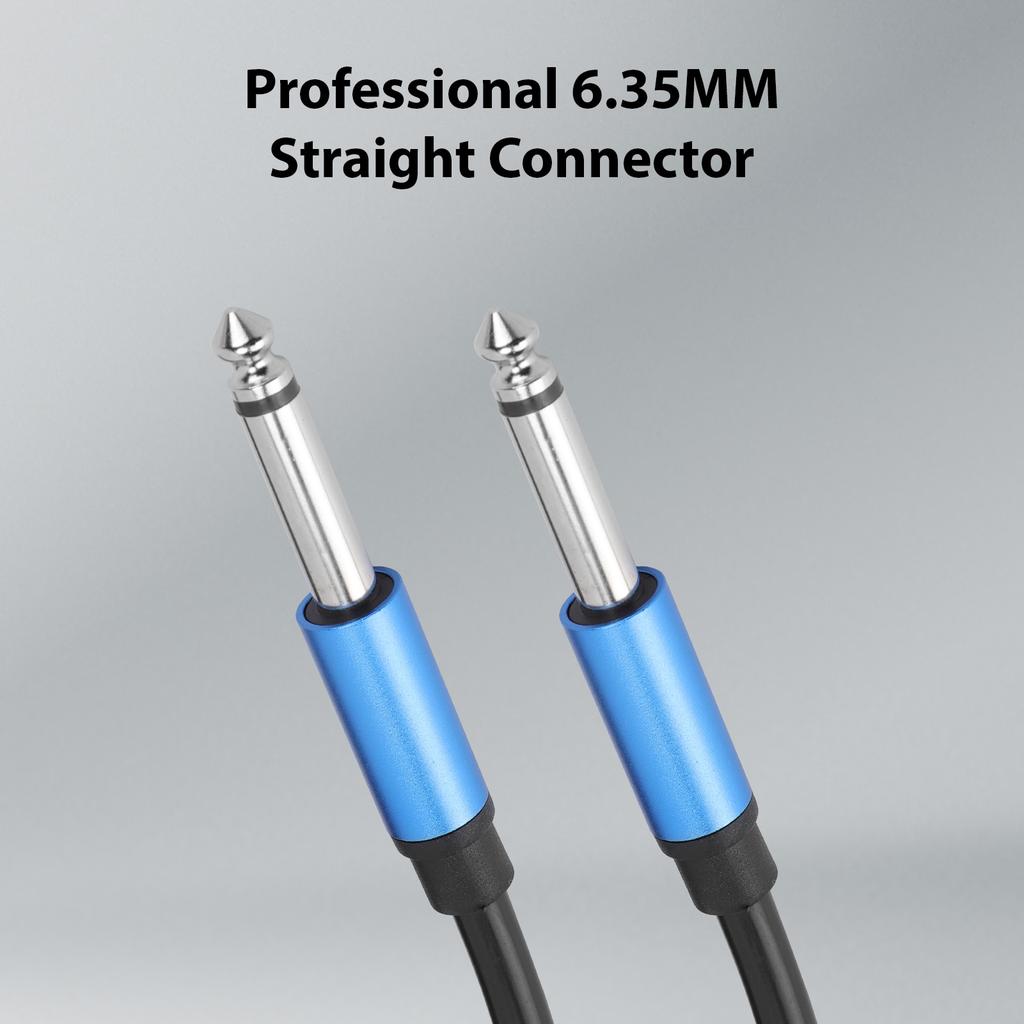 Guitar Cable 6.35mm Mono Sound Cable Dual Straight Plug Professional Copper   Waterproof for Music Instrument Stage Performance